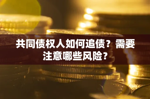 武汉共同债权人如何追债？需要注意哪些风险？