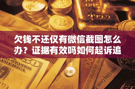 武汉欠钱不还仅有微信截图怎么办？证据有效吗如何起诉追回欠款？