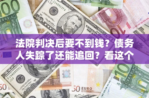 武汉法院判决后要不到钱？债务人失踪了还能追回？看这个方法！