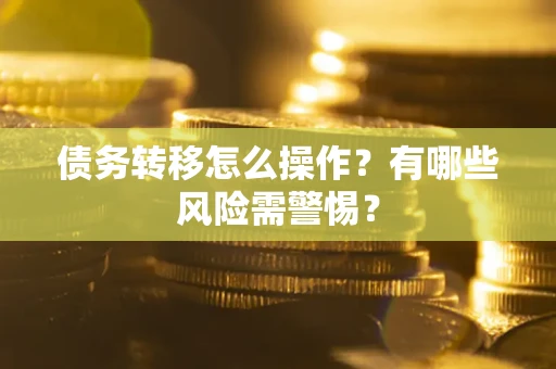 武汉债务转移怎么操作？有哪些风险需警惕？