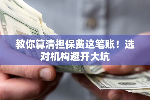 武汉教你算清担保费这笔账！选对机构避开大坑