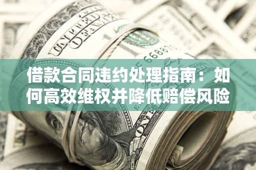 武汉借款合同违约处理指南：如何高效维权并降低赔偿风险？