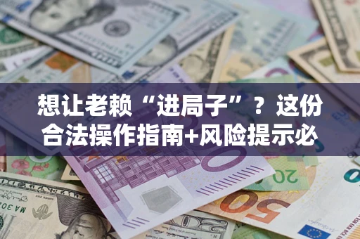 武汉想让老赖“进局子”？这份合法操作指南+风险提示必须看！