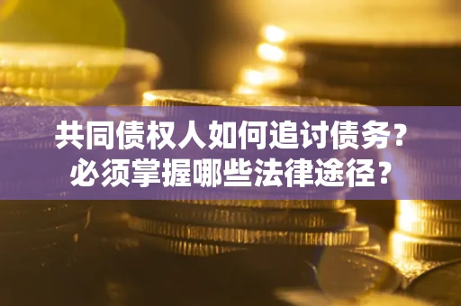 武汉共同债权人如何追讨债务？必须掌握哪些法律途径？
