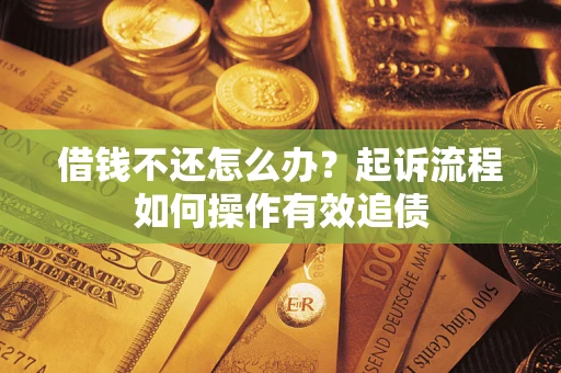 武汉借钱不还怎么办？起诉流程如何操作有效追债