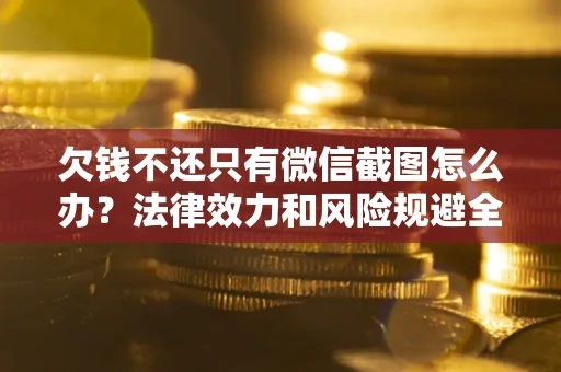 武汉欠钱不还只有微信截图怎么办？法律效力和风险规避全解析