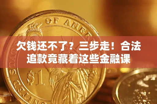 武汉欠钱还不了？三步走！合法追款竟藏着这些金融课