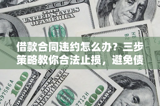武汉借款合同违约怎么办？三步策略教你合法止损，避免债务危机升级