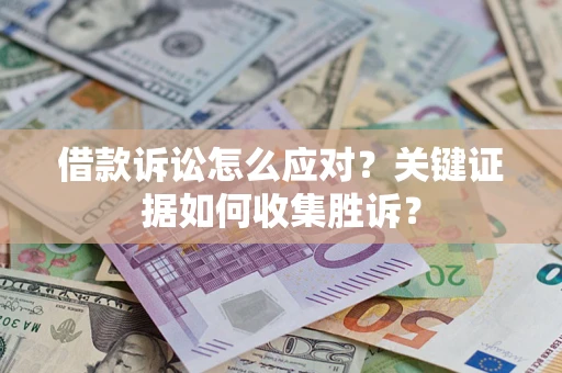 武汉借款诉讼怎么应对？关键证据如何收集胜诉？